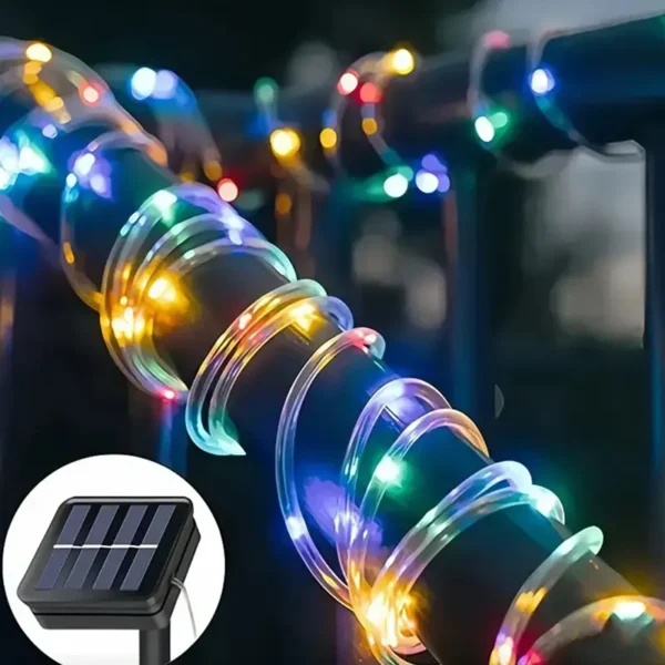 Šareno solarno osvetljenje u PVC crevu donosi veselu atmosferu