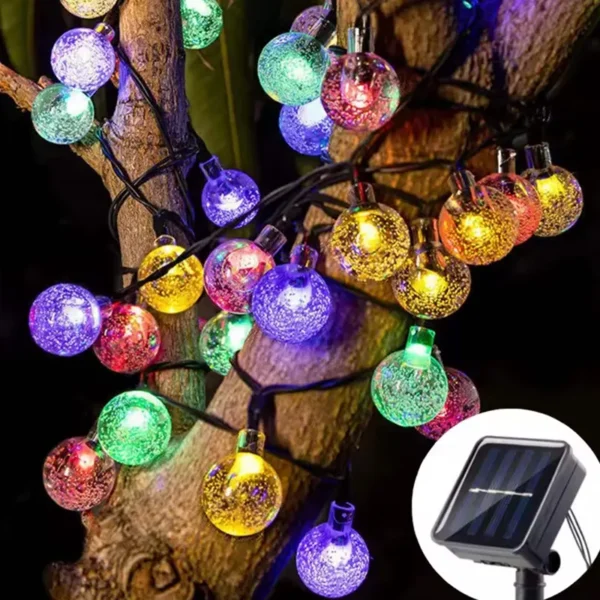 Šarene solarne kuglice RGB svetlost pruža magičan i razigran efekat