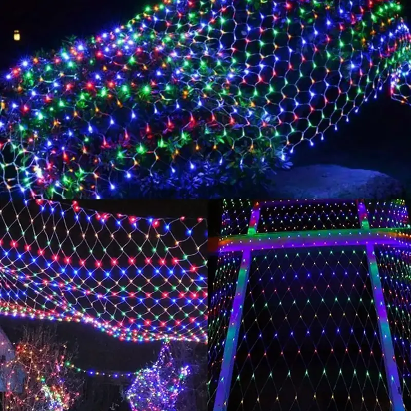 Solarna dekoracija šarena mreža za terasu unosi veselu prazničnu čaroliju