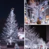 Vodootporne solarne lampice bele boje savršene su za terase i spoljašnju dekoraciju tokom cele godine