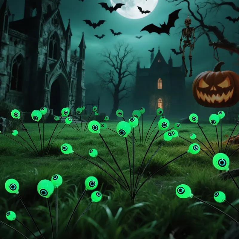 Solarni panel Halloween lampa puni bateriju tokom dana i sija noću