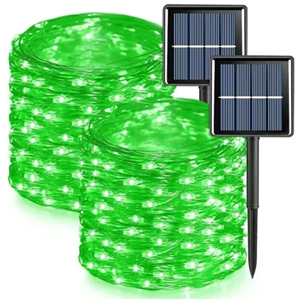 Solarni panel za zelene lampice puni bateriju energijom sunca