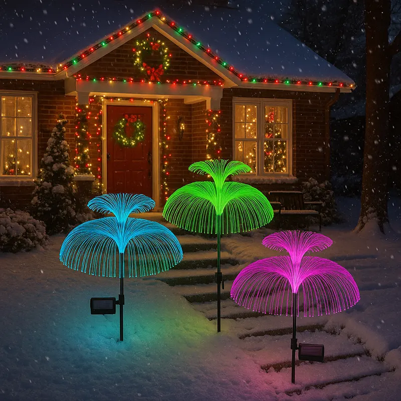 Spoljna solarna lampa Meduza dekorativna pruža magično RGB osvetljenje u boji