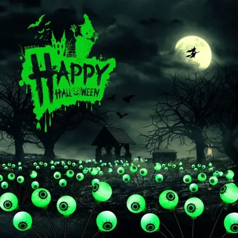 Ukrasna solarna figura sa očima stvara misteriozan efekat u mraku