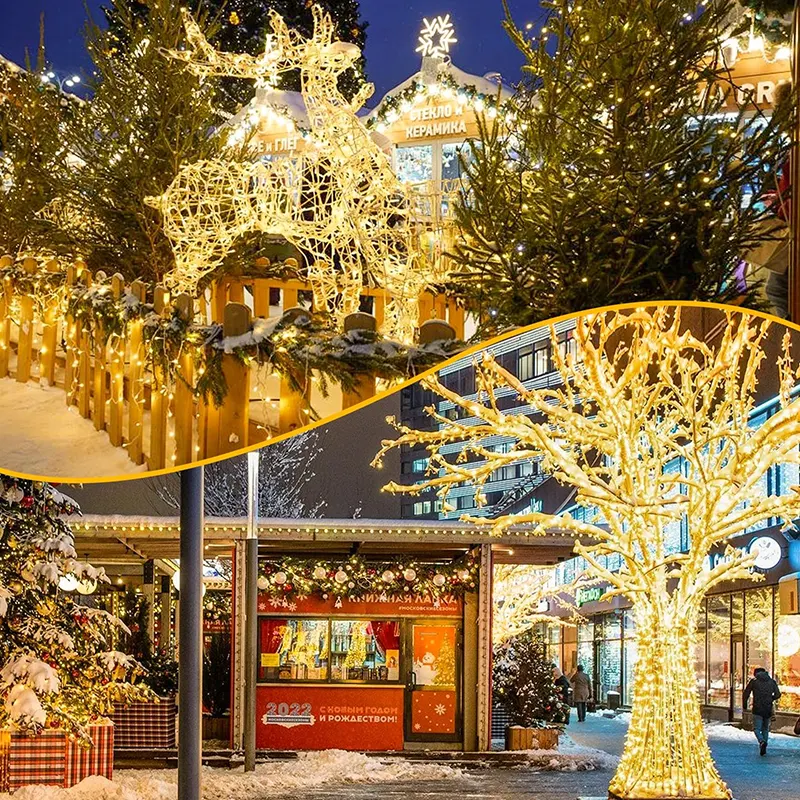 Žute LED sijalice u koturu 100m Žute LED sijalice idealne su za osvetljenje plafona, zidova i dekorativnih zona